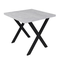 Стол кухонный квадратный 0,8х0,8 м бетон светлый 9631 (53959) - фото 1