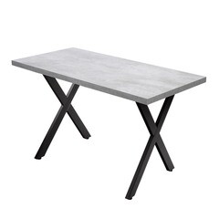 Изображение товара Стол кухонный прямоугольный 1,2х0,6 м бетон светлый 9631 (53850)