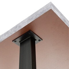 Стол кухонный квадратный 0,8х0,8 м бетон светлый 9631 (53849) - фото 2