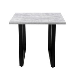 Стол кухонный квадратный 0,8х0,8 м бетон светлый 9631 (53849) - фото 4