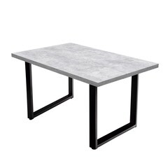 Стол кухонный прямоугольный 1,2х0,8 м бетон светлый 9631 (53847) - фото 1