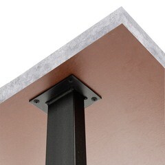 Стол кухонный прямоугольный 1,2х0,8 м бетон светлый 9631 (53847) - фото 3