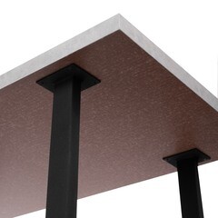 Стол кухонный прямоугольный 1,2х0,6 м бетон светлый 9631 (53848) - фото 4