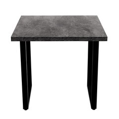 Стол кухонный квадратный 0,8х0,8 м бетон темный 9632 (53854) - фото 4