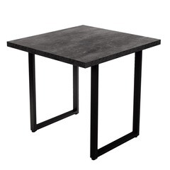 Изображение товара Стол кухонный квадратный 0,8х0,8 м бетон темный 9632 (53854)