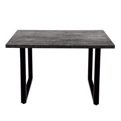 Стол кухонный прямоугольный 1,2х0,8 м бетон темный 9632 (53853) - фото 4