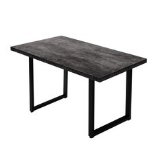 Стол кухонный прямоугольный 1,2х0,6 м бетон темный 9632 (53852)