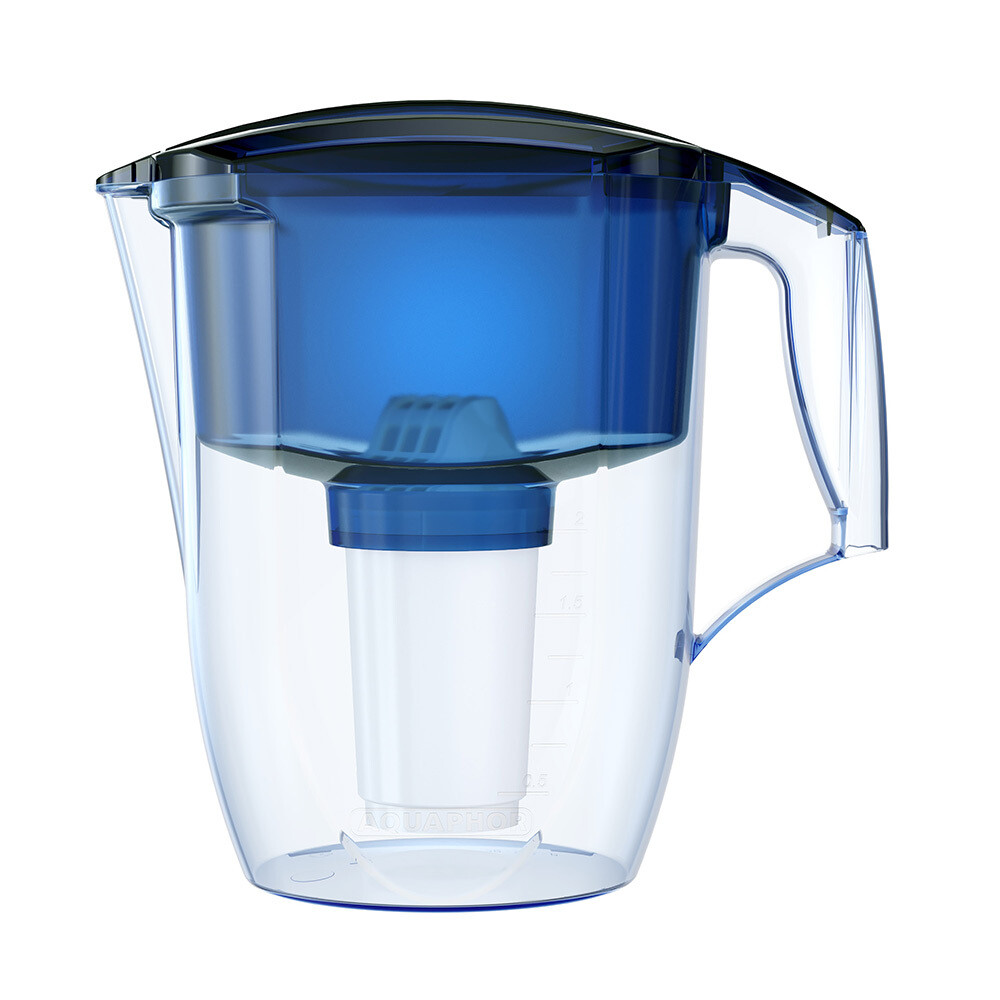 Изображение товара Фильтр-кувшин Аквафор A5 3,9 л синий для очистки воды дома и в офисе