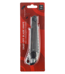 Нож строительный Hesler 18 мм с сегментированным лезвием стальной корпус - фото 3