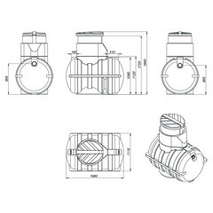 Локальное очистное сооружение (септик) Rostok Дачный 1,5 куб.м - фото 6