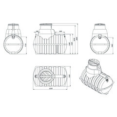Локальное очистное сооружение (септик) Rostok Загородный 2,4 куб.м - фото 6