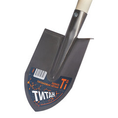 Лопата штыковая титановая облегченная садовая с деревянным черенком 545 мм (1362) - фото 2