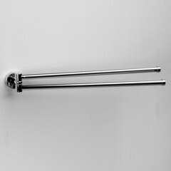 Полотенцедержатель WasserKraft Donau K-9400 441 мм двойной поворотный на шуруп металл хром (K-9431) - фото 3