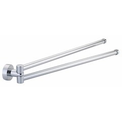 Полотенцедержатель WasserKraft Donau K-9400 441 мм двойной поворотный на шуруп металл хром (K-9431) - фото 1