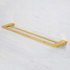 Полотенцедержатель WasserKraft Sauer K-7900 642 мм двойной на шуруп металл золото глянцевое (K-7940) - фото 4