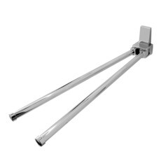 Изображение товара Полотенцедержатель WasserKraft Lopau K-6000 430 мм двойной поворотный на шуруп металл хром (K-6031)