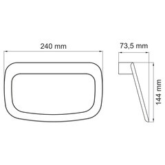 Полотенцедержатель кольцо WasserKraft Aisch K-5900 d240 мм на шуруп металл золото матовое (K-5960) - фото 3