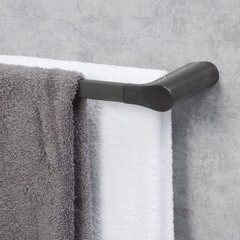 Полотенцедержатель WasserKraft Wiese K-8900 640 мм двойной на шуруп металл оружейная сталь (K-8940) - фото 2