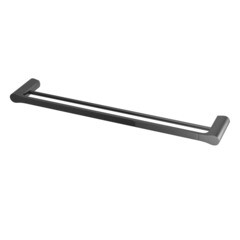 Полотенцедержатель WasserKraft Wiese K-8900 640 мм двойной на шуруп металл оружейная сталь (K-8940) - фото 1