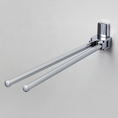 Полотенцедержатель WasserKraft Leine K-5000 430 мм двойной поворотный на шуруп металл хром (K-5031) - фото 2