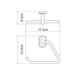 Полотенцедержатель WasserKraft Oder K-3000 170 мм на шуруп металл хром (K-3061) - фото 2