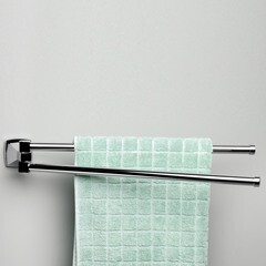 Полотенцедержатель WasserKraft Wern K-2500 438 мм двойной поворотный на шуруп металл хром (K-2531) - фото 2