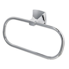 Полотенцедержатель кольцо WasserKraft Wern K-2500 d227 мм на шуруп металл хром (K-2560) - фото 1