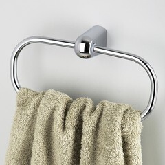 Полотенцедержатель кольцо WasserKraft Berkel K-6800 d227 мм на шуруп металл хром (K-6860) - фото 2