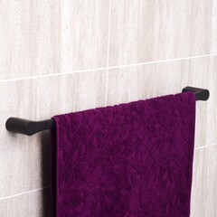 Полотенцедержатель WasserKraft Elbe K-7200 640 мм на шуруп металл черный (K-7230) - фото 3