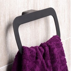 Полотенцедержатель кольцо WasserKraft Elbe K-7200 d240 мм на шуруп металл черный (K-7260) - фото 3