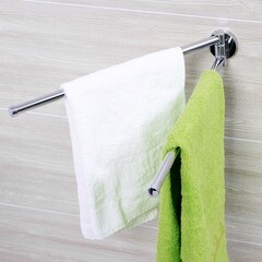 Полотенцедержатель WasserKraft Rhein K-6200 442 мм двойной поворотный на шуруп металл хром (K-6231) - фото 2