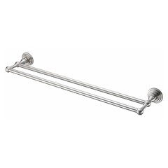 Изображение товара Полотенцедержатель WasserKraft Ammer K-7000 650 мм двойной на шуруп металл никель (K-7040)