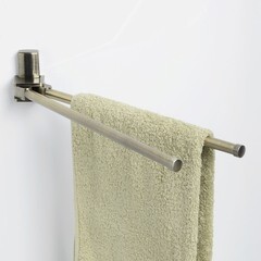 Полотенцедержатель WasserKraft Exter K-5200 430 мм двойной поворотный на шуруп металл светлая бронза (K-5231) - фото 3