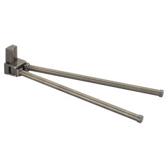 Полотенцедержатель WasserKraft Exter K-5200 430 мм двойной поворотный на шуруп металл светлая бронза (K-5231) - фото 1