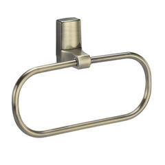 Полотенцедержатель кольцо WasserKraft Exter K-5200 d230 мм на шуруп металл светлая бронза (K-5260) - фото 1