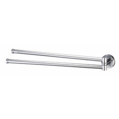 Изображение товара Полотенцедержатель WasserKraft Isen K-4000 445 мм двойной поворотный на шуруп металл хром (K-4031)