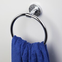 Полотенцедержатель кольцо WasserKraft Isen K-4000 d170 мм на шуруп металл хром (K-4060) - фото 3