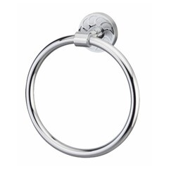 Полотенцедержатель кольцо WasserKraft Isen K-4000 d170 мм на шуруп металл хром (K-4060) - фото 1