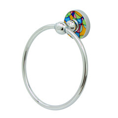 Полотенцедержатель кольцо WasserKraft Diemel K-2200 d155 мм на шуруп металл хром (K-2260) - фото 1