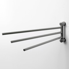 Полотенцедержатель WasserKraft Ammer K-7000 430 мм тройной поворотный на шуруп металл никель (K-1933) - фото 4