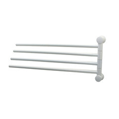 Полотенцедержатель WasserKraft Kammel K-8300 White 405 мм четверной поворотный на шуруп металл белый (K-1034W) - фото 1