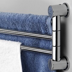Полотенцедержатель WasserKraft 430 мм тройной поворотный на шуруп металл хром (K-1033) - фото 3