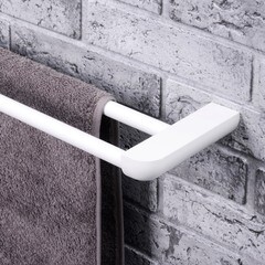 Полотенцедержатель WasserKraft Kammel K-8300 White 655 мм двойной на шуруп металл белый (K-8340W) - фото 3