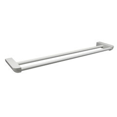 Полотенцедержатель WasserKraft Kammel K-8300 White 655 мм двойной на шуруп металл белый (K-8340W) - фото 1