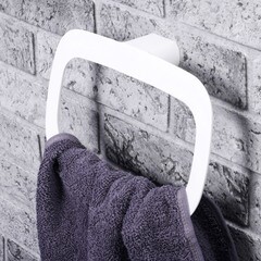 Полотенцедержатель кольцо WasserKraft Kammel K-8300 White d230 мм на шуруп металл белый (K-8360W) - фото 2