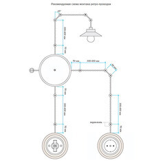 Коробка распределительная Bironi Лизетта накладная коричневая ретро (B1-522-22-K) - фото 3