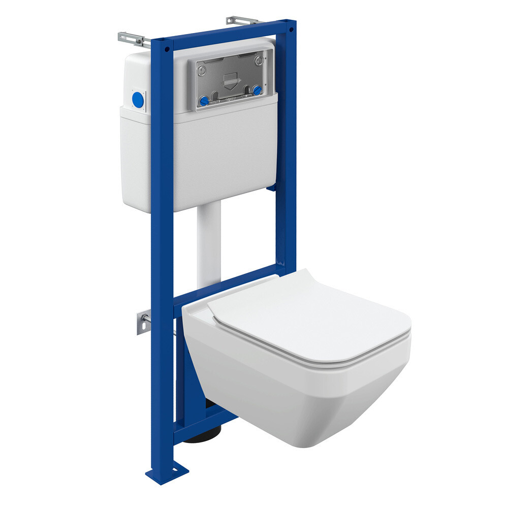 Изображение товара Комплект инсталляции Cersanit Link Pro с унитазом Crea Square Clean On