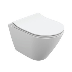 Унитаз подвесной Cersanit City Smart безободковый с сиденьем дюропласт микролифт (64822) - фото 1