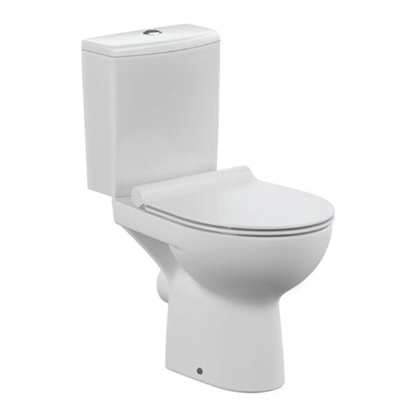Унитаз-компакт Cersanit Nature Clean On безободковый с горизонтальным ...
