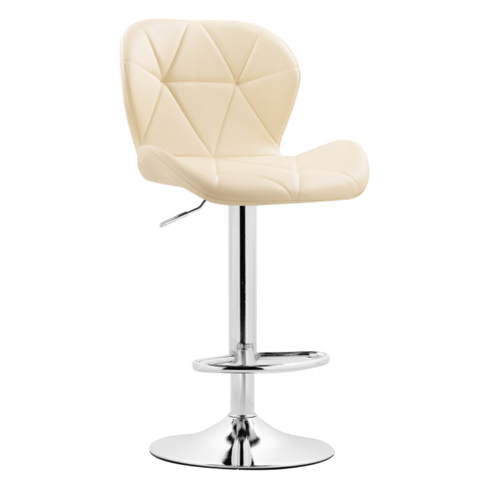 Изображение товара Барный стул Trio бежевый регулируемый с экокожей популярный выбор для кухни